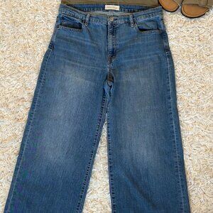 GAP 1969 Wide Leg High Rise sz. 31R Cropped Jeans